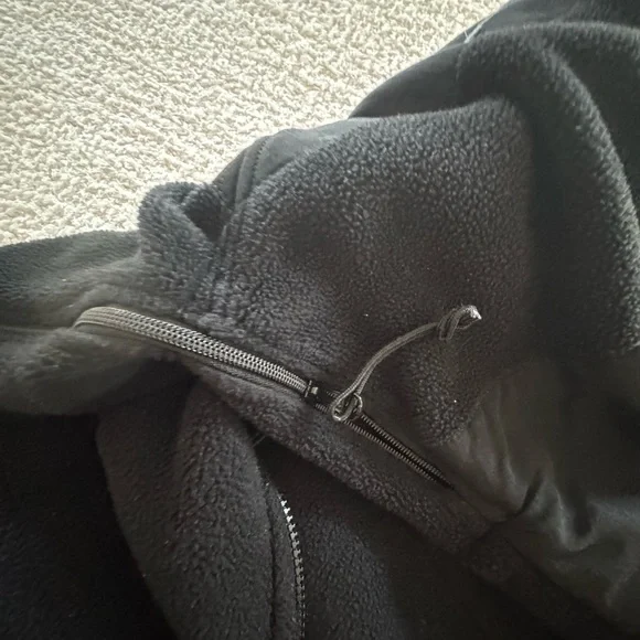 Men's Black Fleece Jacket - Picture 7 of 10